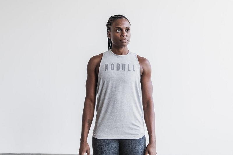 Women's Nobull WoHigh-Neck (CLASSIC Colors) Tanks Grey | SG C3220T
